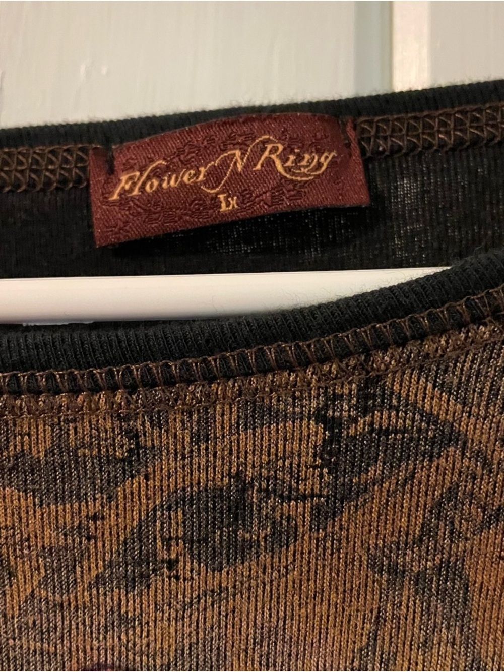 Flower N Ring bling western rodeo tee 1X EUC - Picture 7 of 7